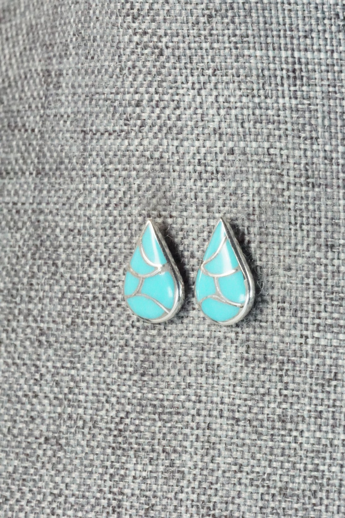 Turquoise & Sterling Silver Earrings - Orena Leekya