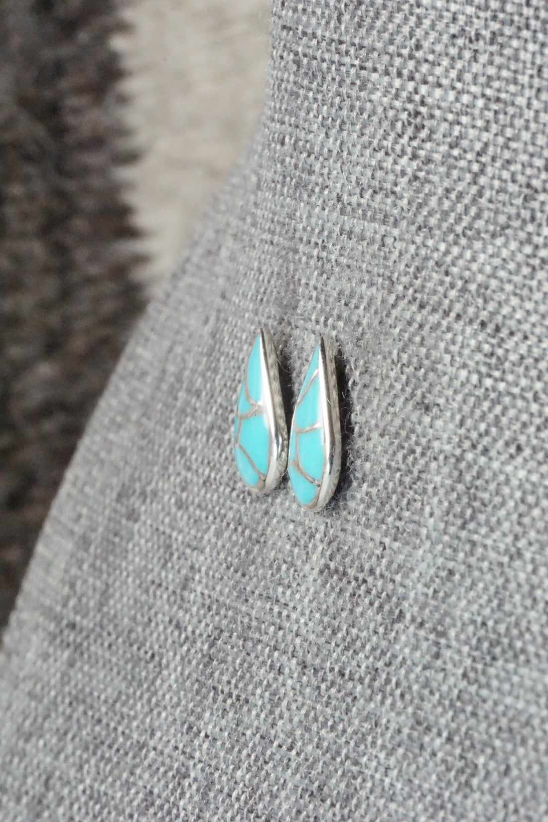 Turquoise & Sterling Silver Earrings - Orena Leekya