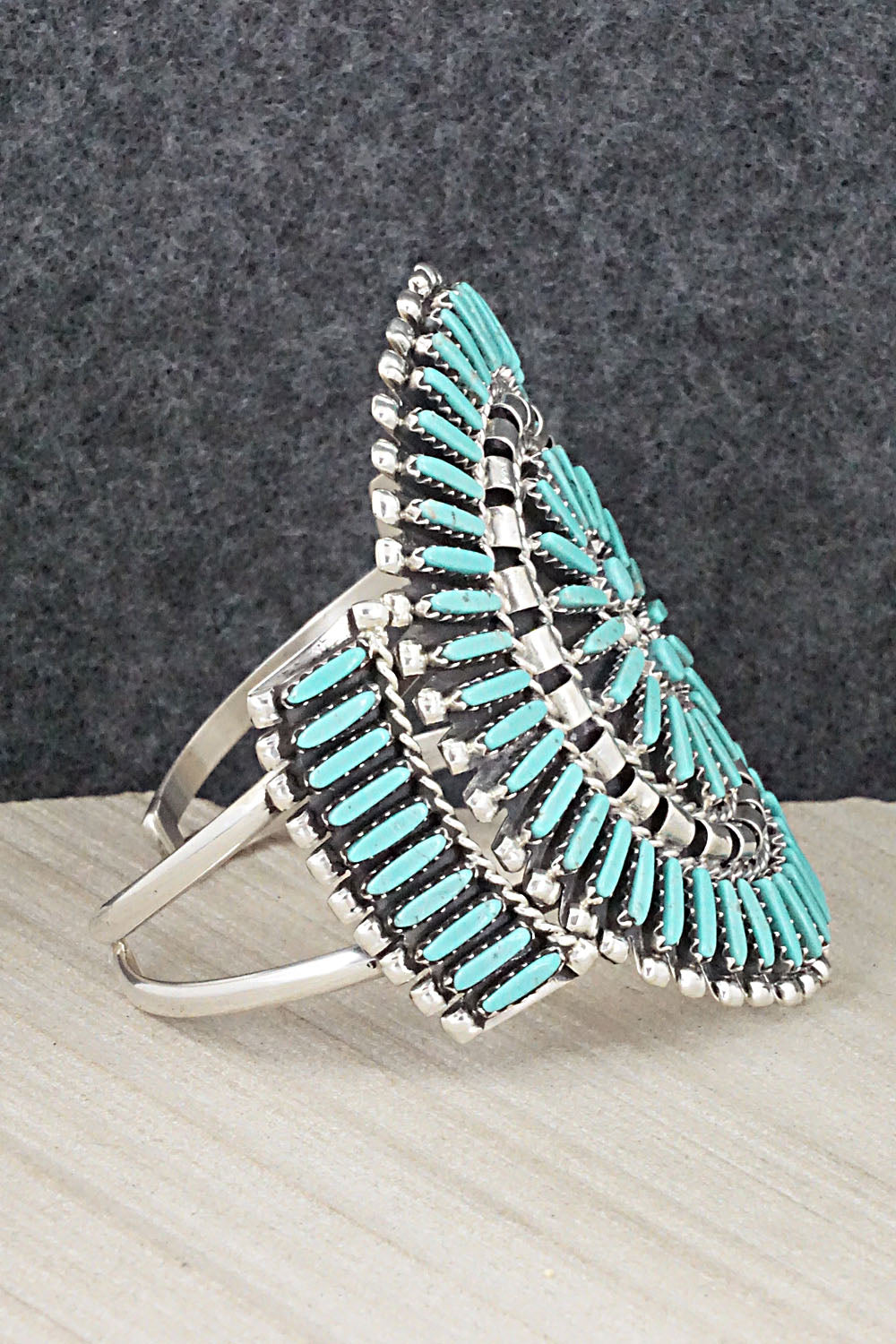 Turquoise & Sterling Silver Bracelet - Charlie John