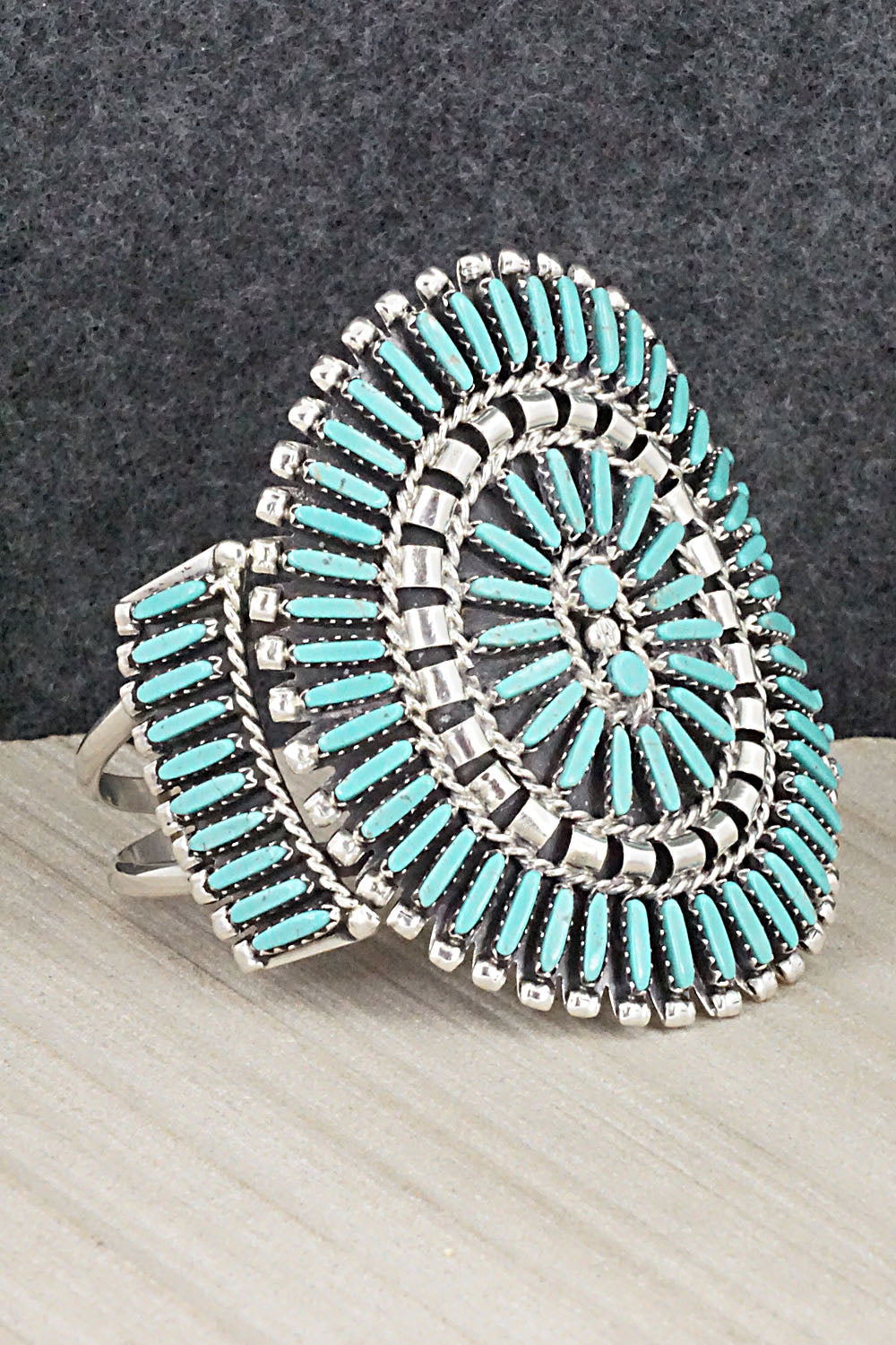 Turquoise & Sterling Silver Bracelet - Charlie John
