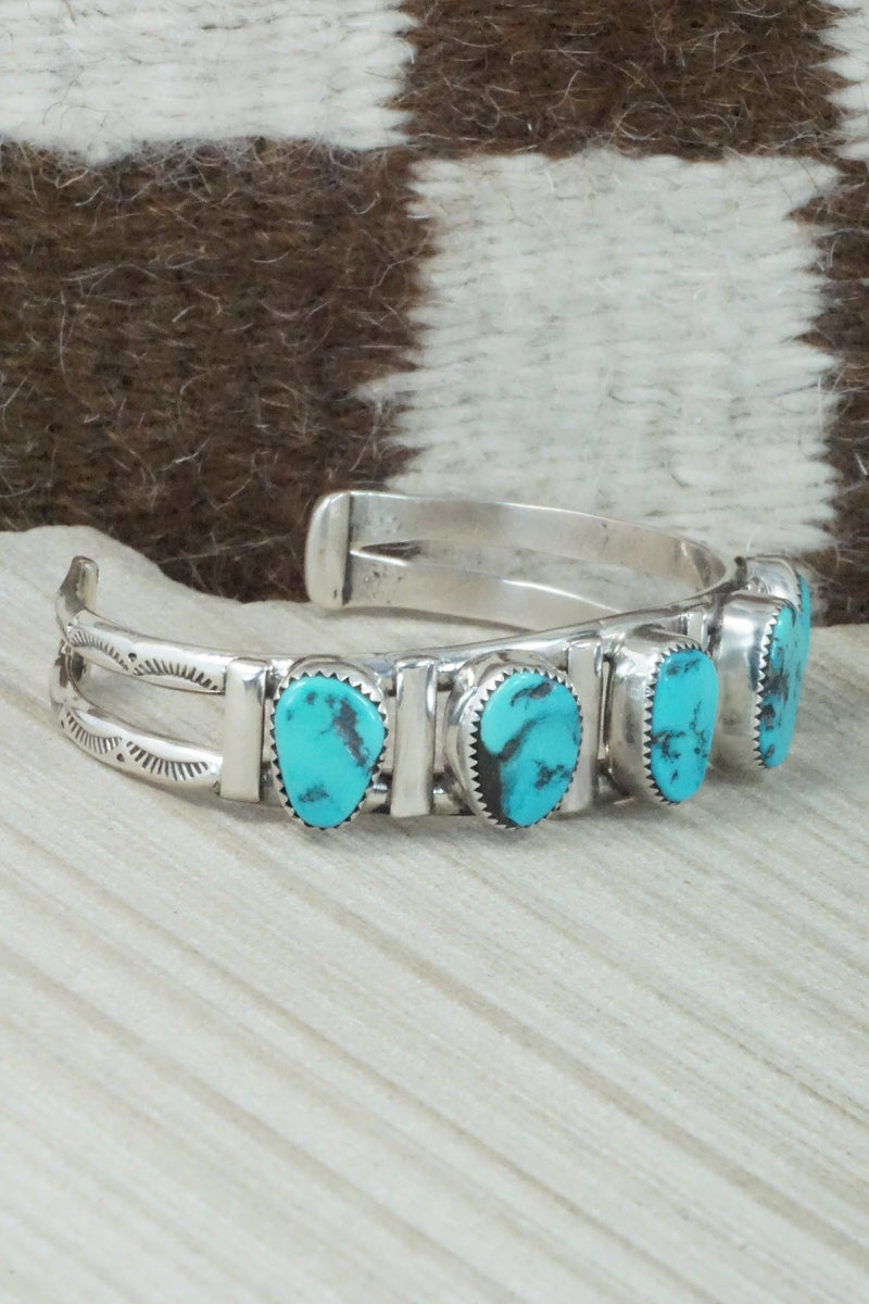 Turquoise & Sterling Silver Bracelet - Priscilla Reeder