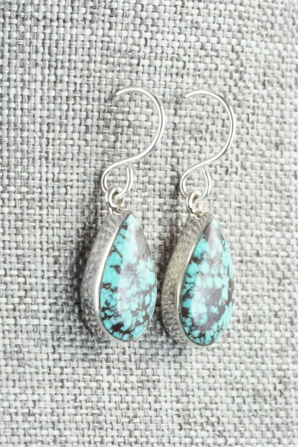 Turquoise & Sterling Silver Earrings - Evelyn Abeita