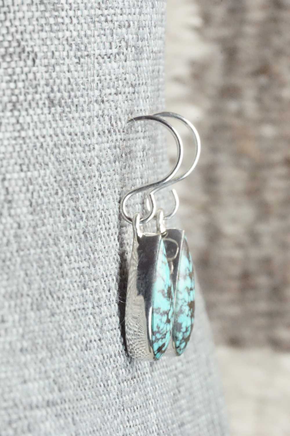 Turquoise & Sterling Silver Earrings - Evelyn Abeita