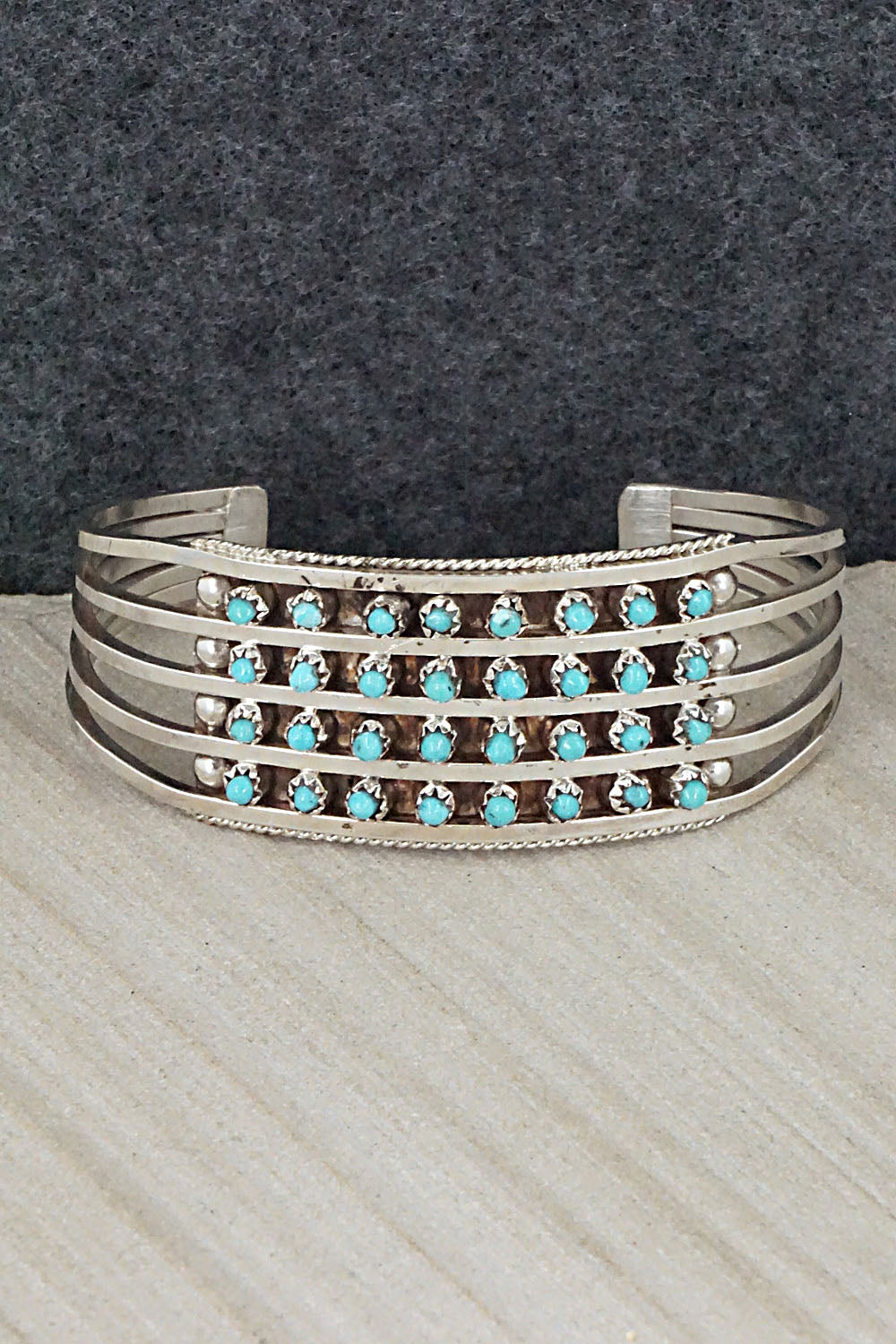 Turquoise & Sterling Silver Bracelet - Susie Livingston