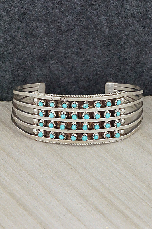 Turquoise & Sterling Silver Bracelet - Susie Livingston