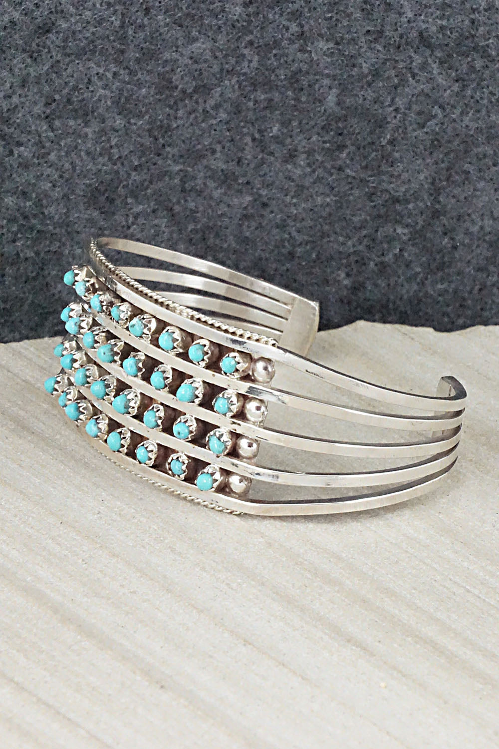 Turquoise & Sterling Silver Bracelet - Susie Livingston