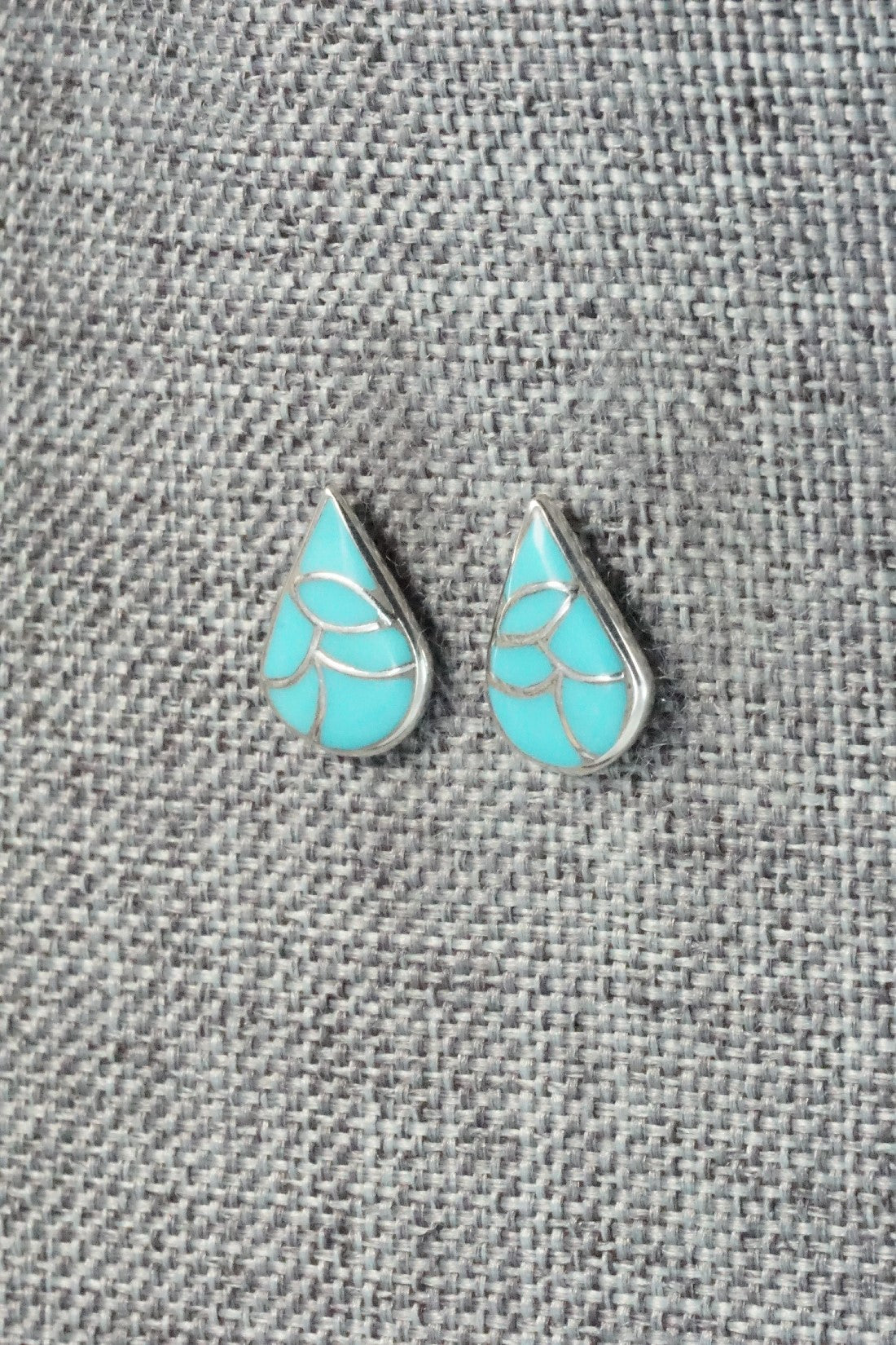 Turquoise & Sterling Silver Earrings - Orena Leekya