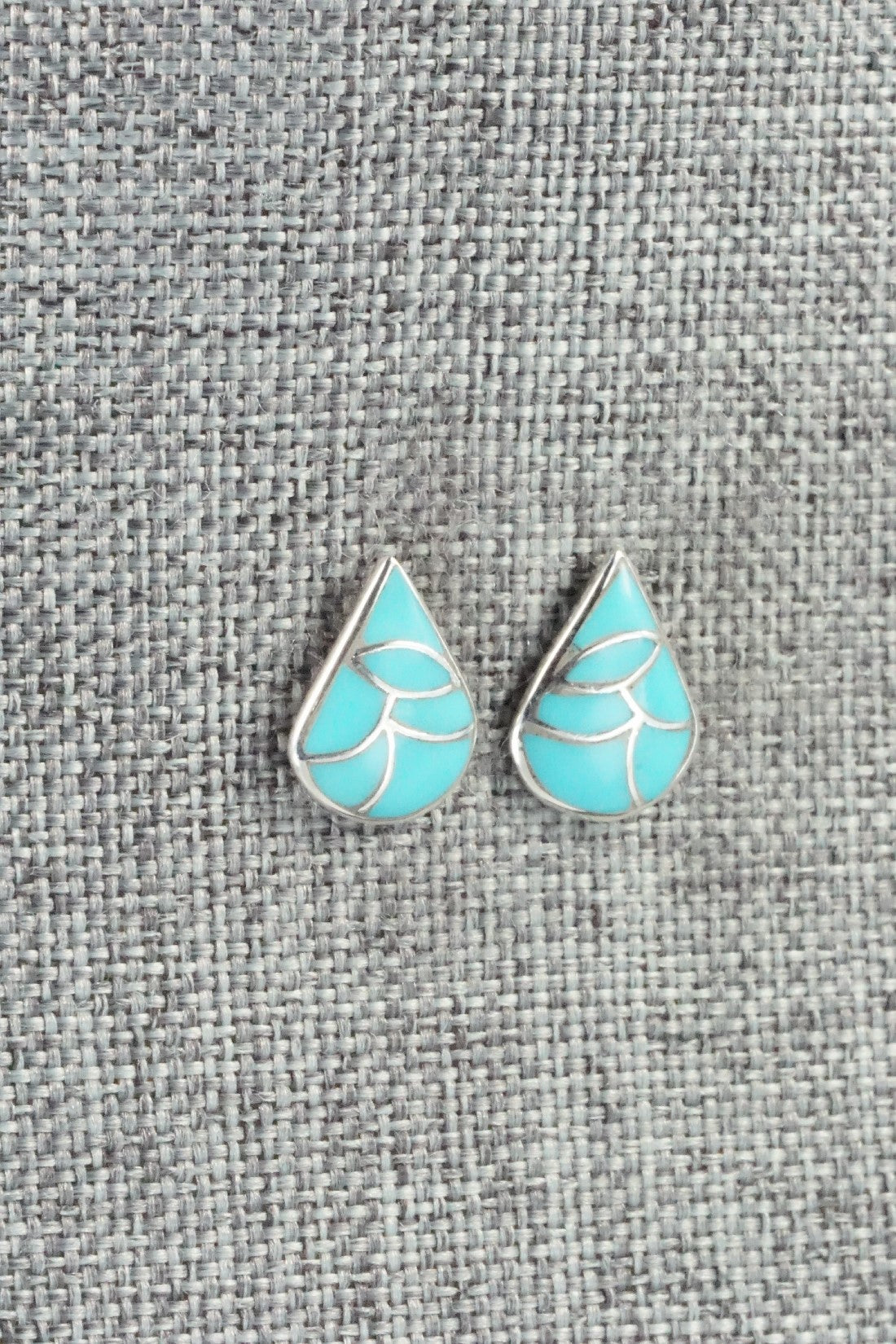 Turquoise & Sterling Silver Earrings - Orena Leekya