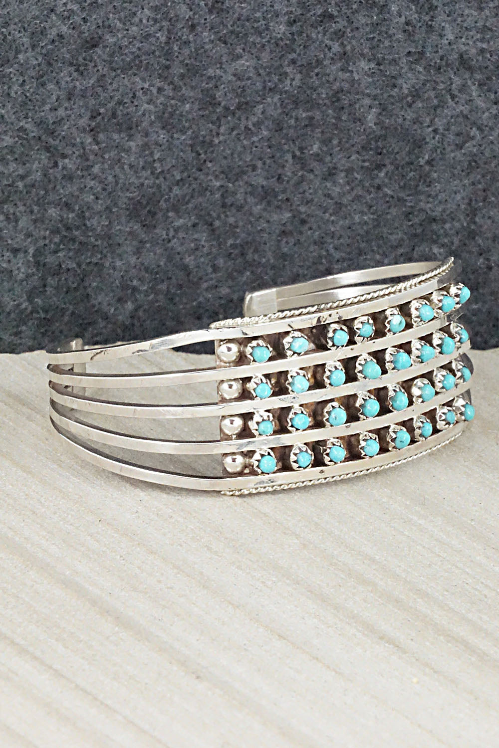 Turquoise & Sterling Silver Bracelet - Susie Livingston