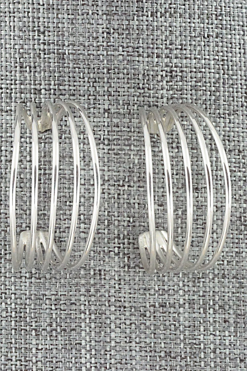 Sterling Silver Hoop Earrings - Elaine Tahe