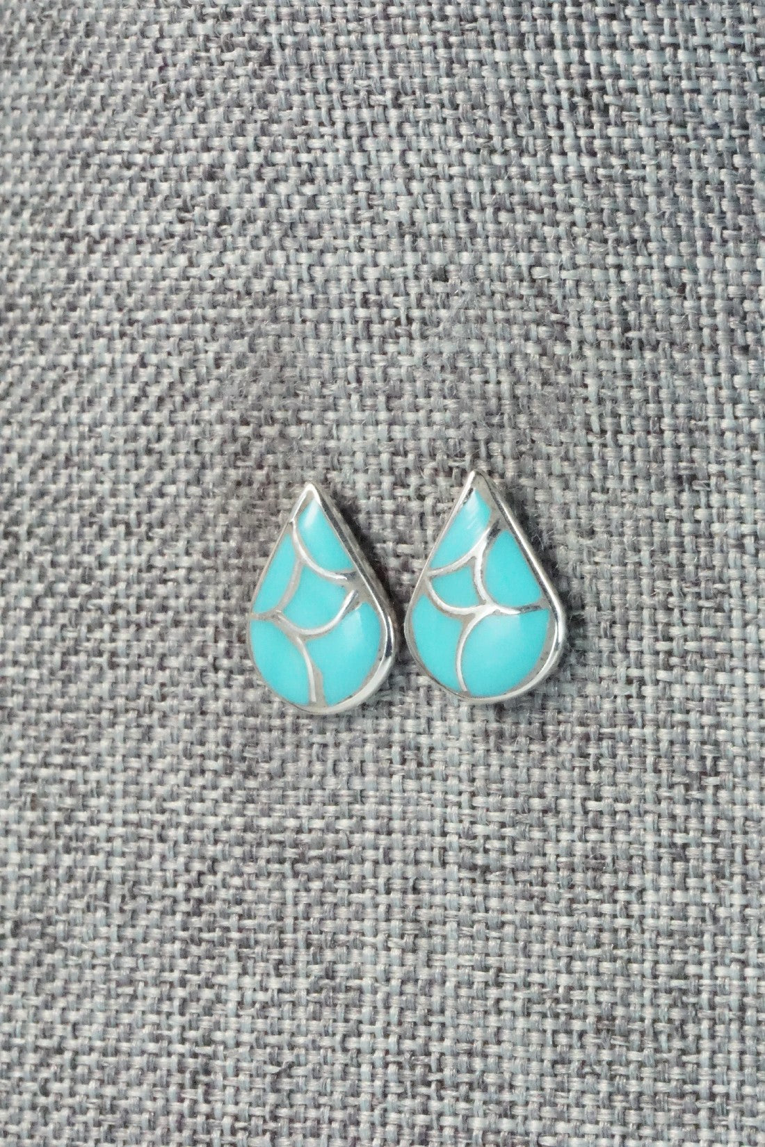 Turquoise & Sterling Silver Earrings - Orena Leekya