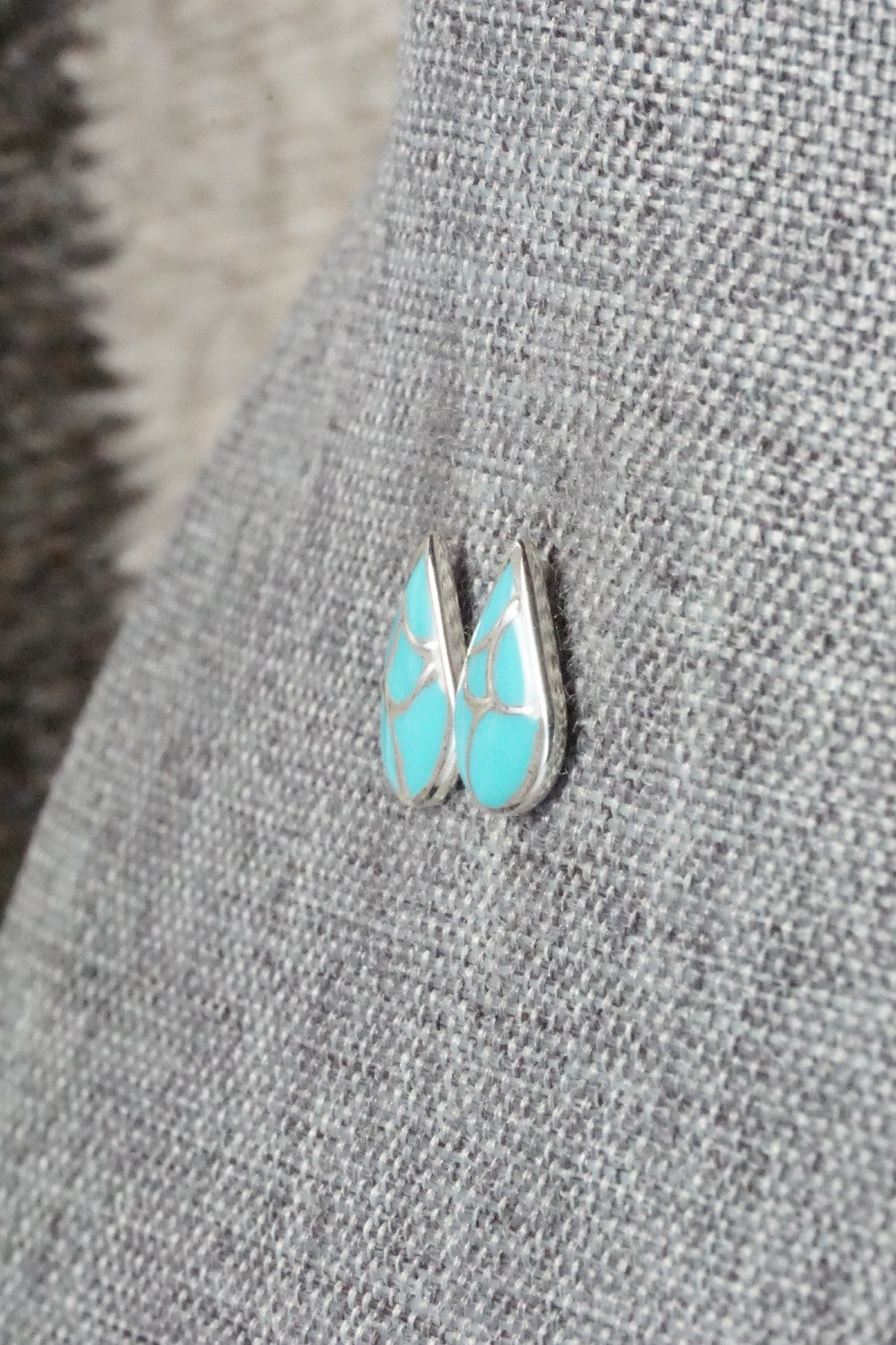 Turquoise & Sterling Silver Earrings - Orena Leekya