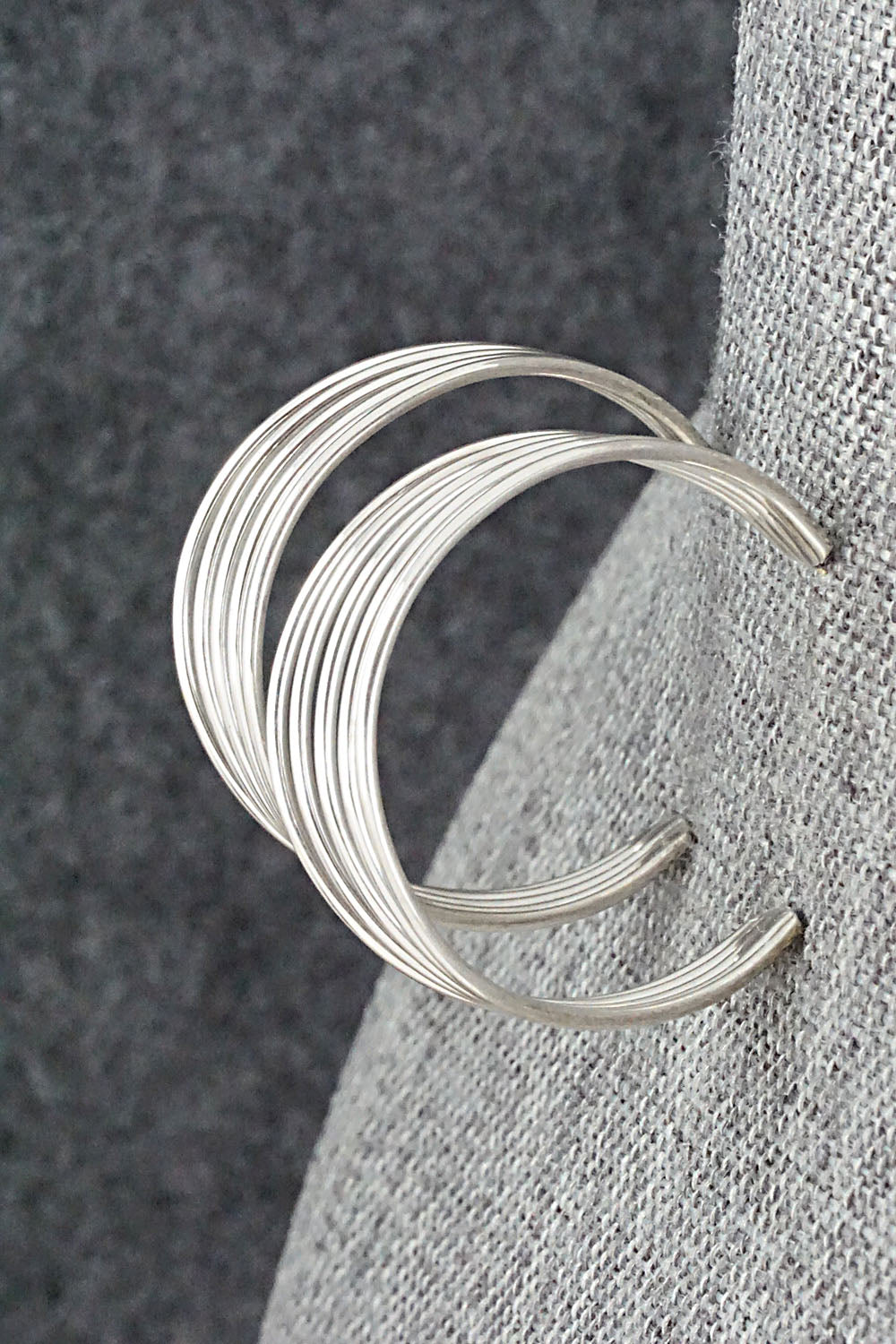 Sterling Silver Hoop Earrings - Elaine Tahe