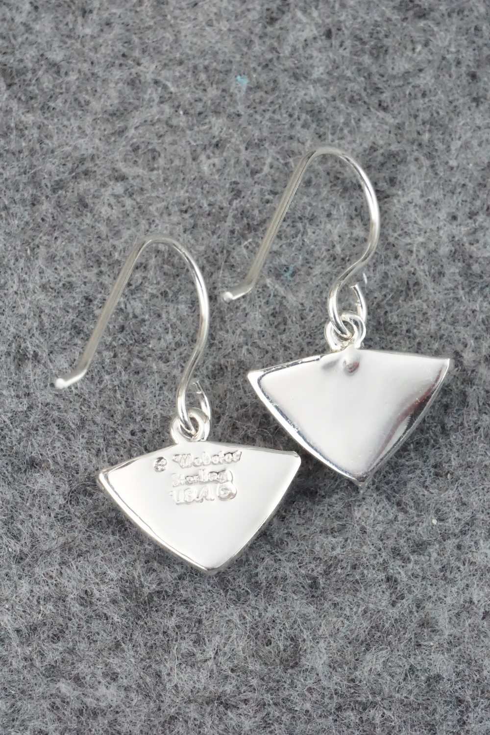 White Buffalo & Sterling Silver Earrings - Cathy Webster