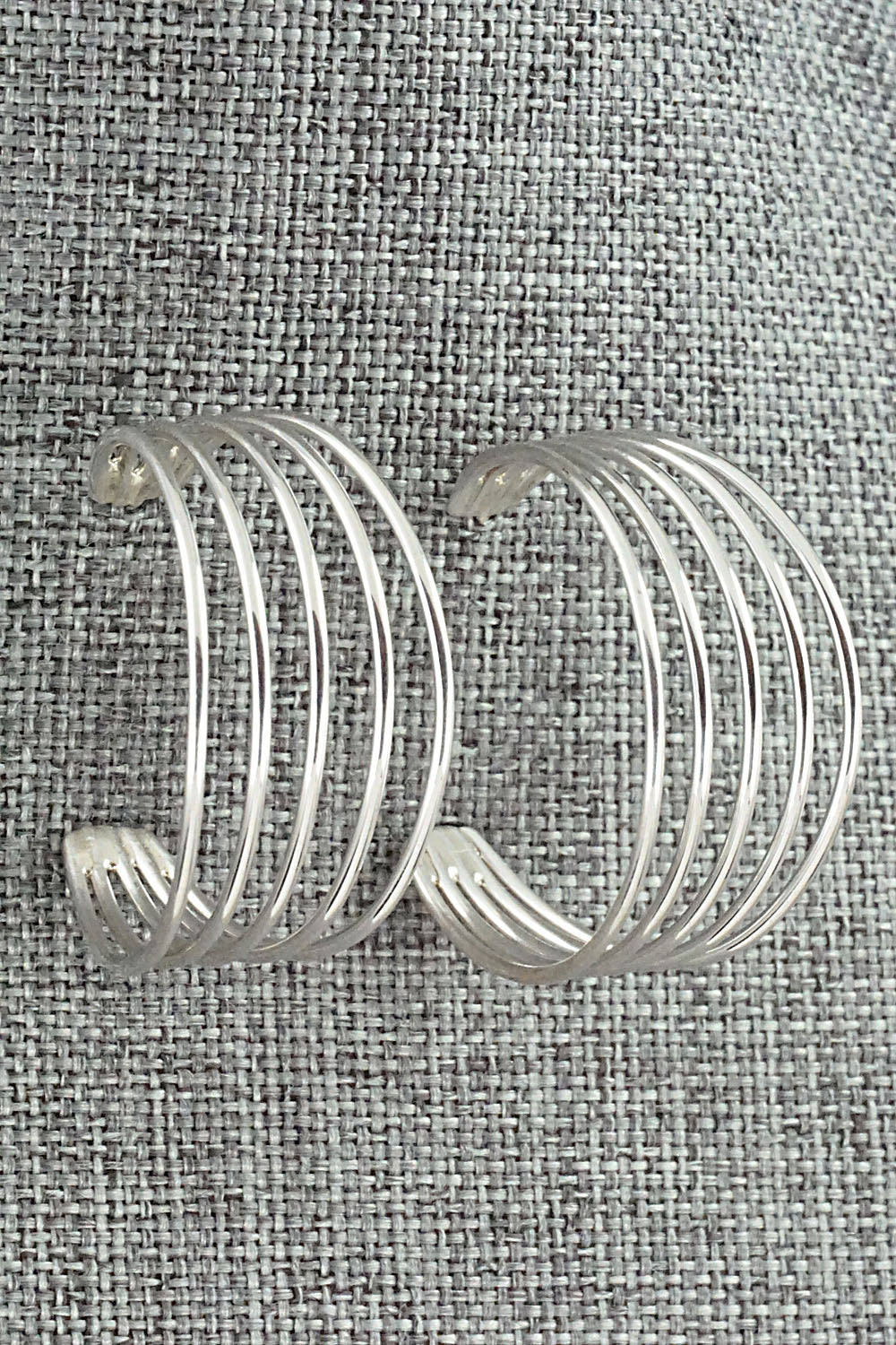 Sterling Silver Hoop Earrings - Elaine Tahe