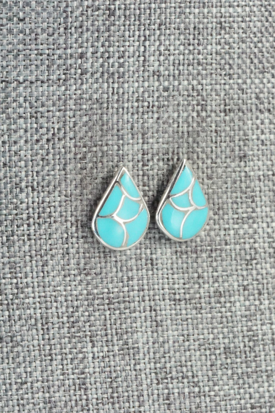 Turquoise & Sterling Silver Earrings - Orena Leekya