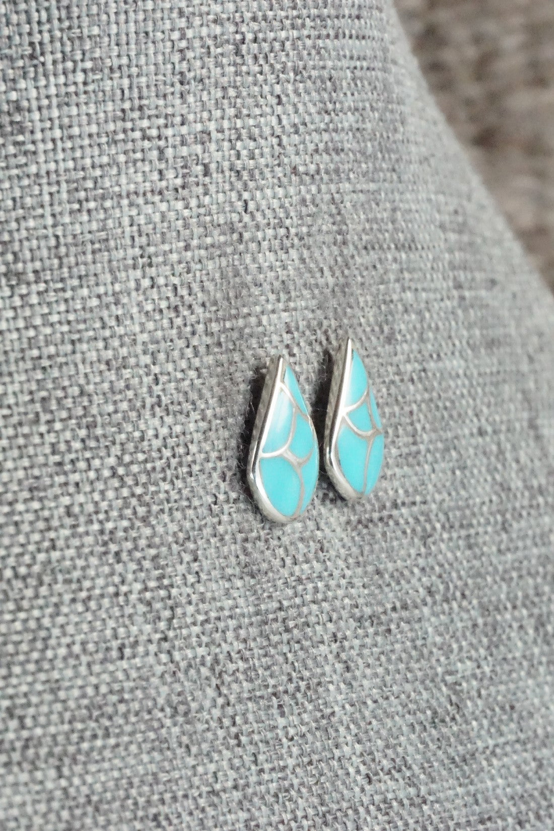Turquoise & Sterling Silver Earrings - Orena Leekya