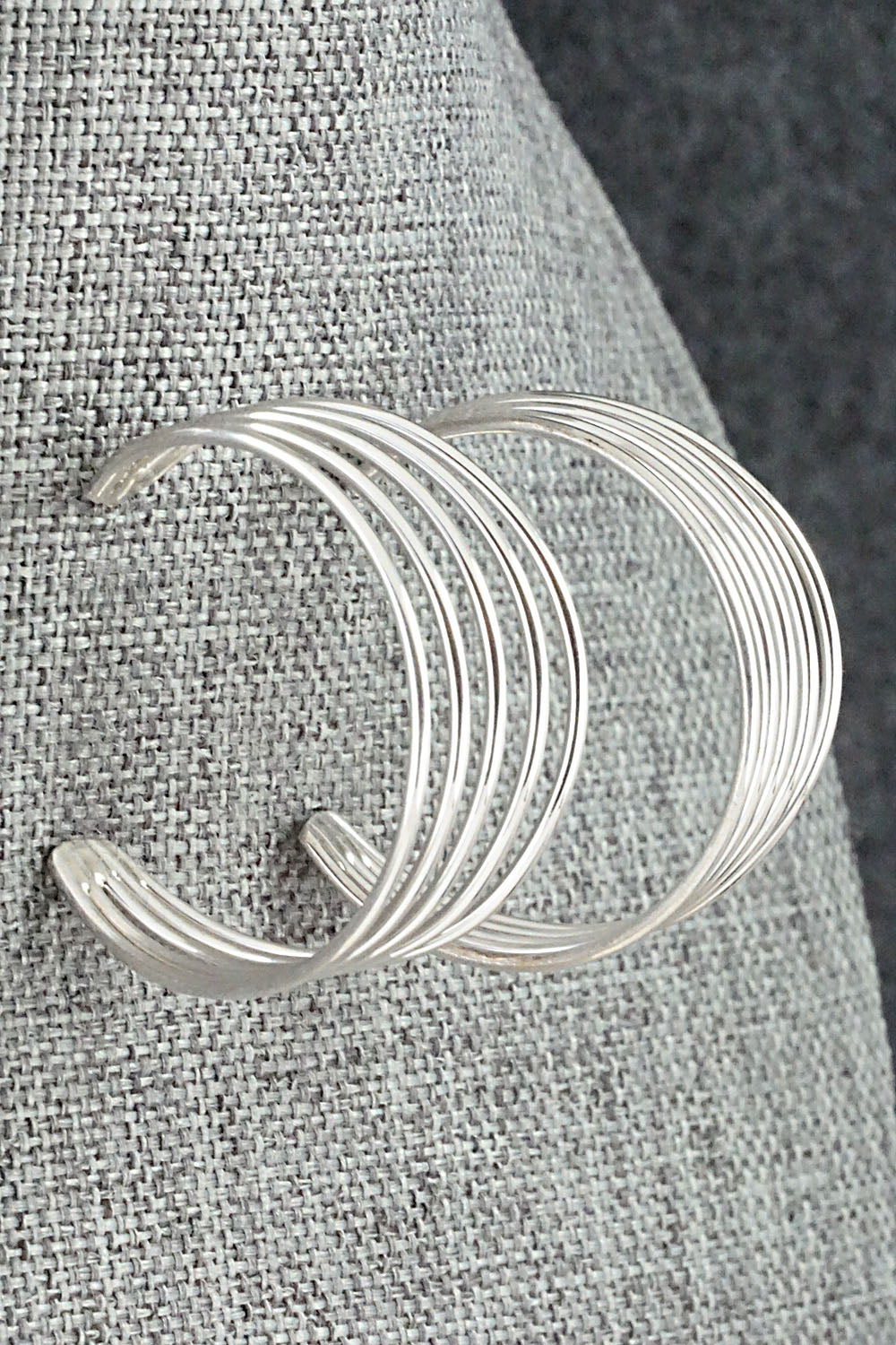 Sterling Silver Hoop Earrings - Elaine Tahe