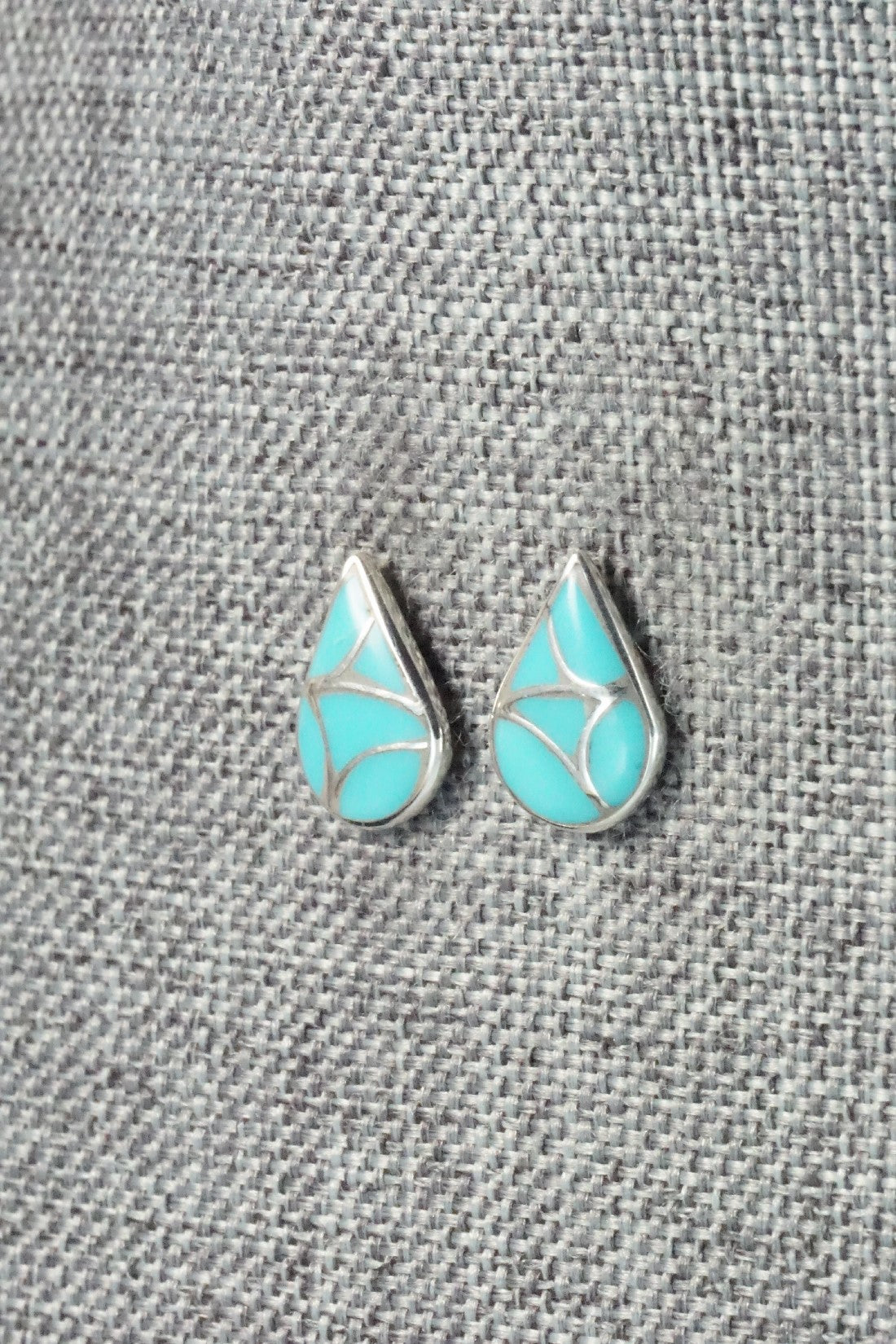 Turquoise & Sterling Silver Earrings - Orena Leekya