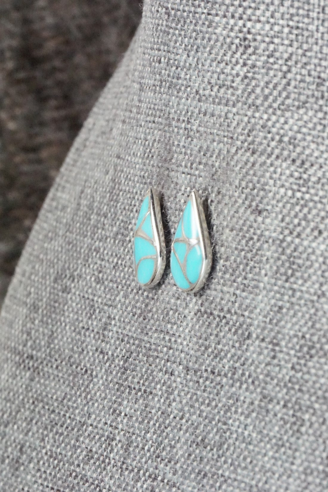 Turquoise & Sterling Silver Earrings - Orena Leekya