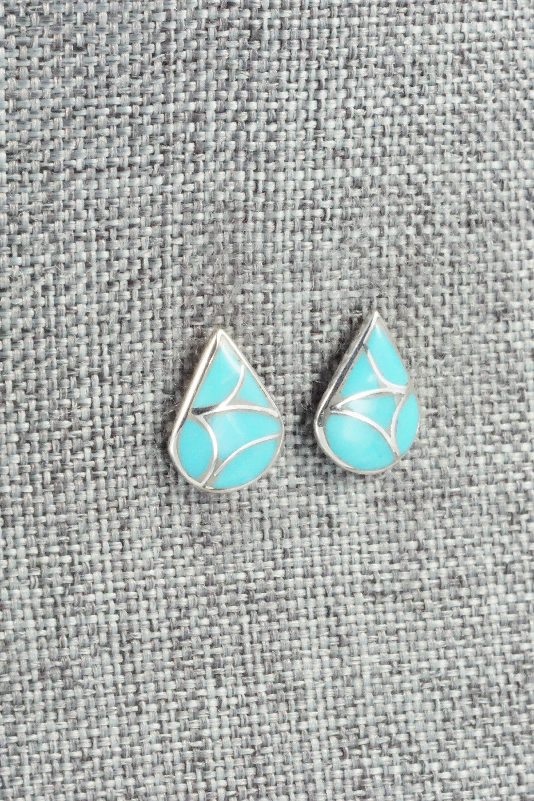 Turquoise & Sterling Silver Earrings - Orena Leekya