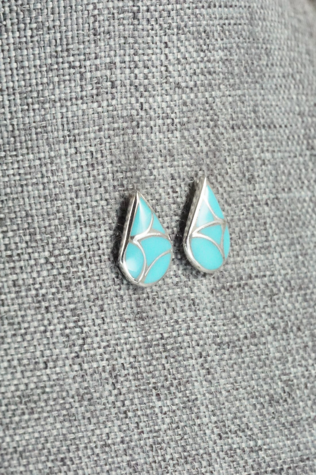 Turquoise & Sterling Silver Earrings - Orena Leekya