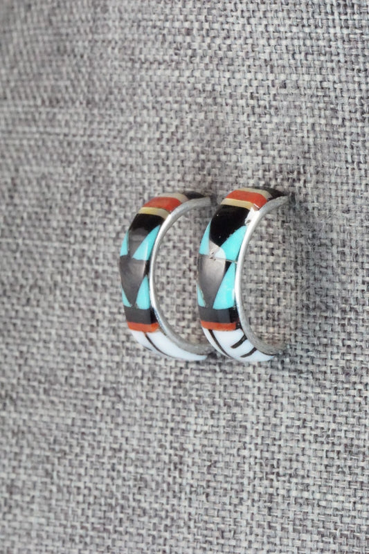 Multi Stone & Sterling Silver Earrings - Melany Booqua