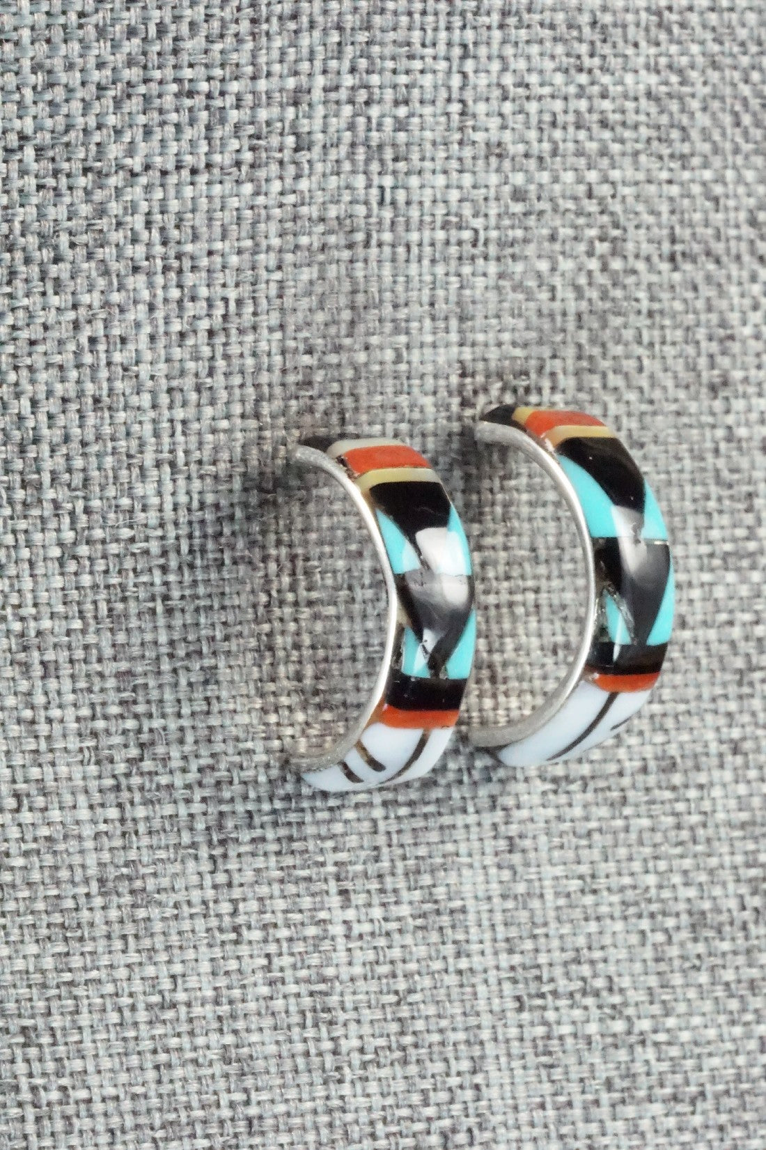 Multi Stone & Sterling Silver Earrings - Melany Booqua