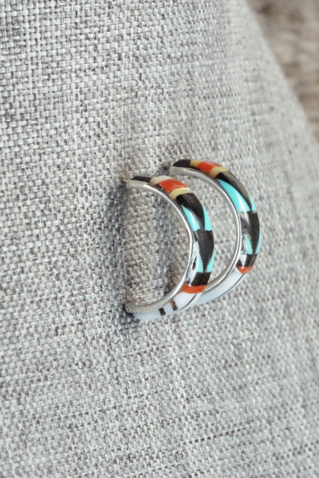 Multi Stone & Sterling Silver Earrings - Melany Booqua