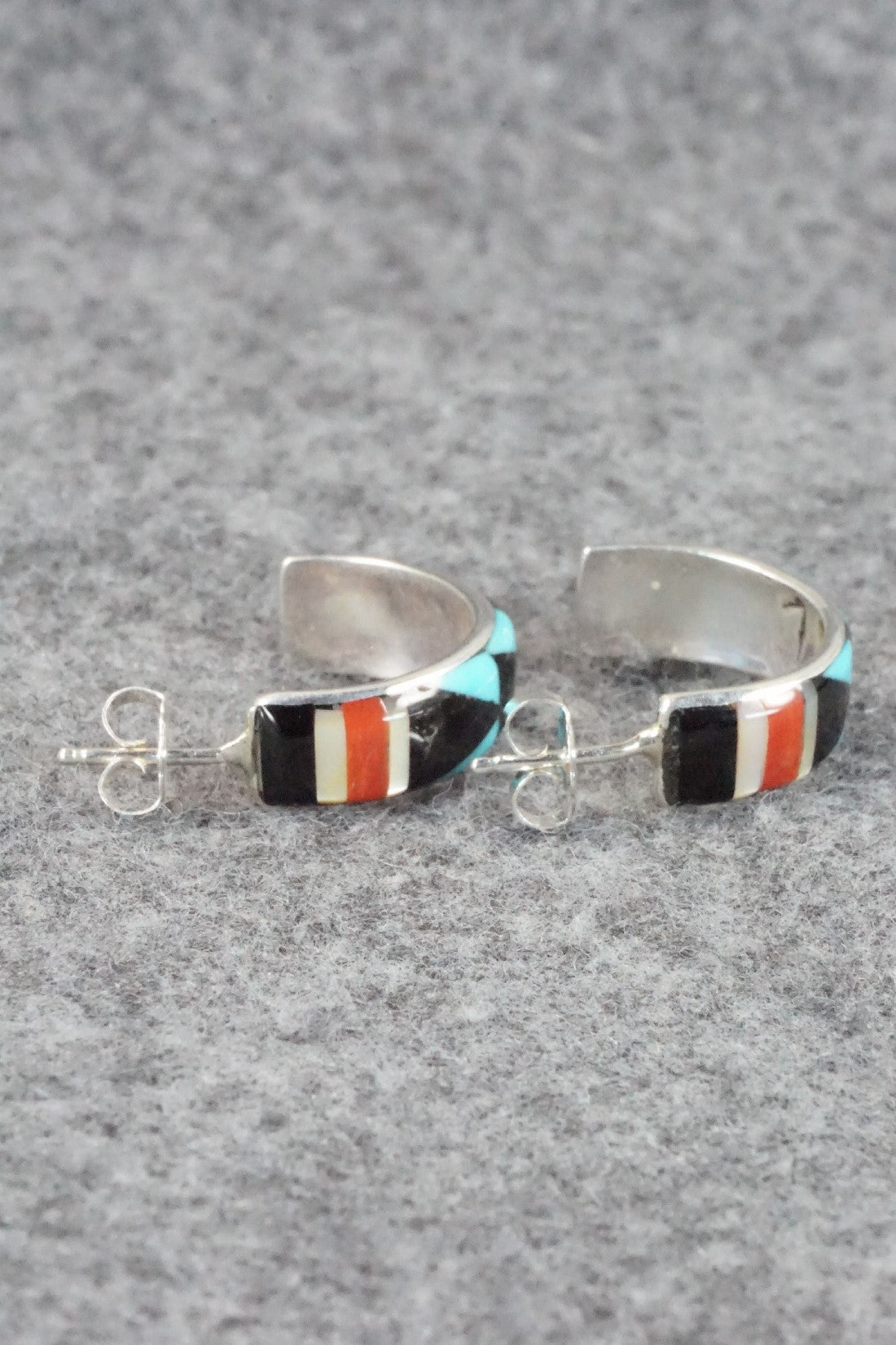 Multi Stone & Sterling Silver Earrings - Melany Booqua