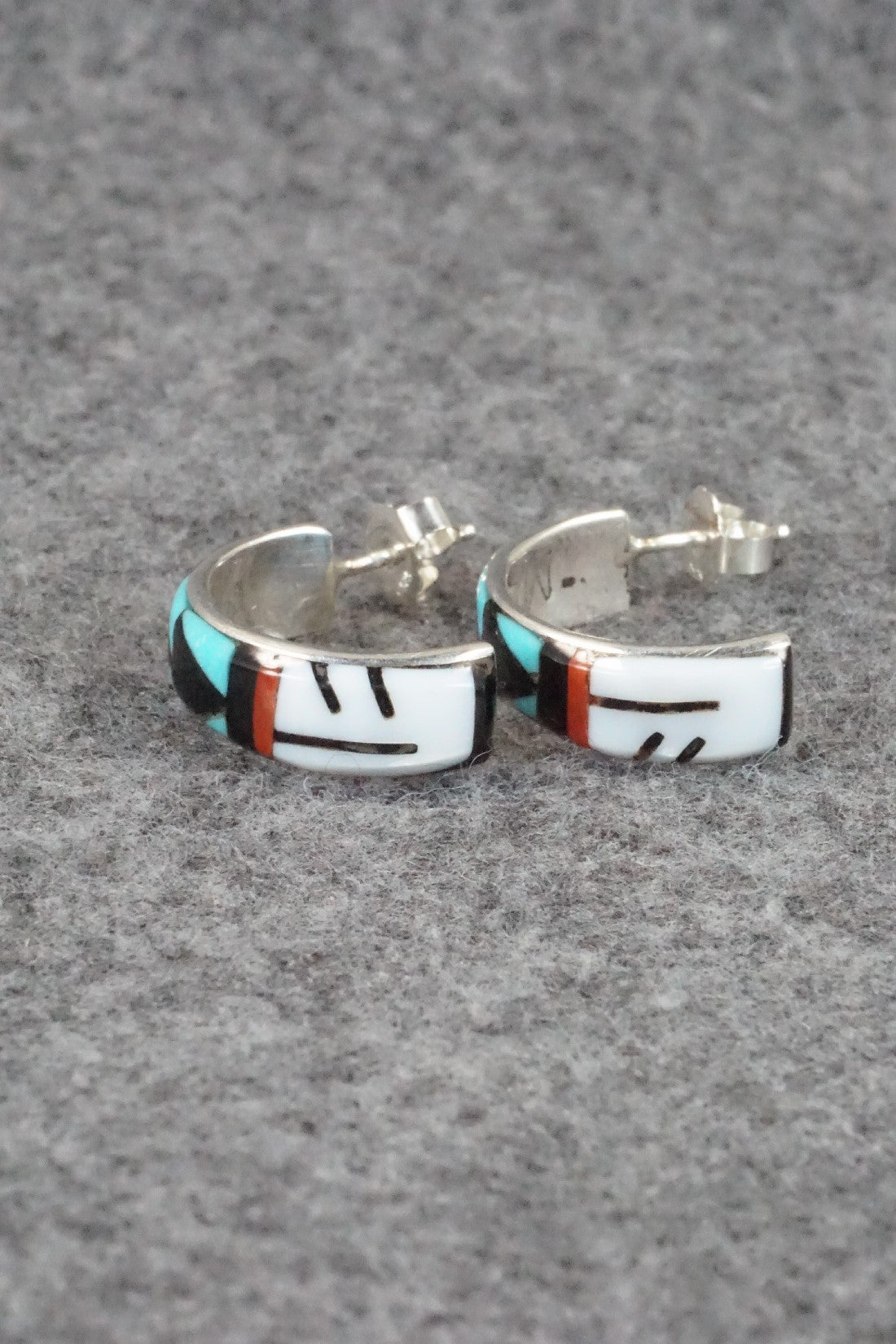 Multi Stone & Sterling Silver Earrings - Melany Booqua