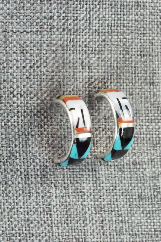 Multi Stone & Sterling Silver Earrings - Melany Booqua