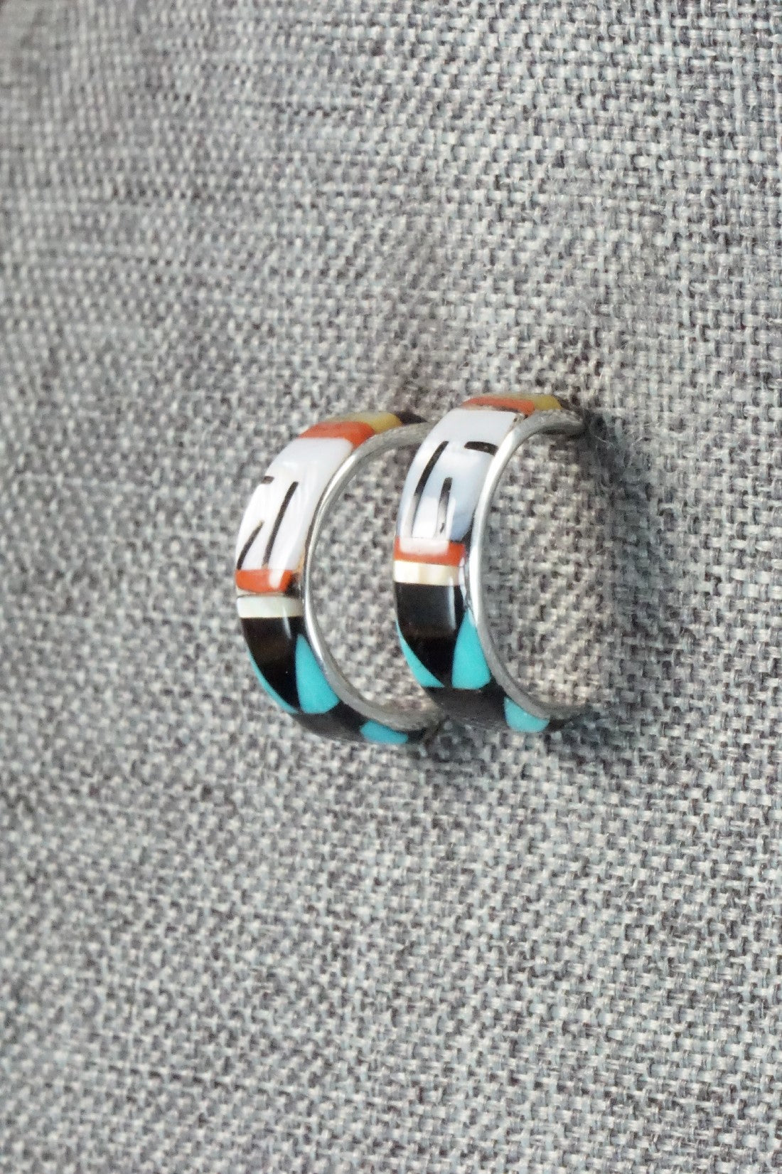 Multi Stone & Sterling Silver Earrings - Melany Booqua