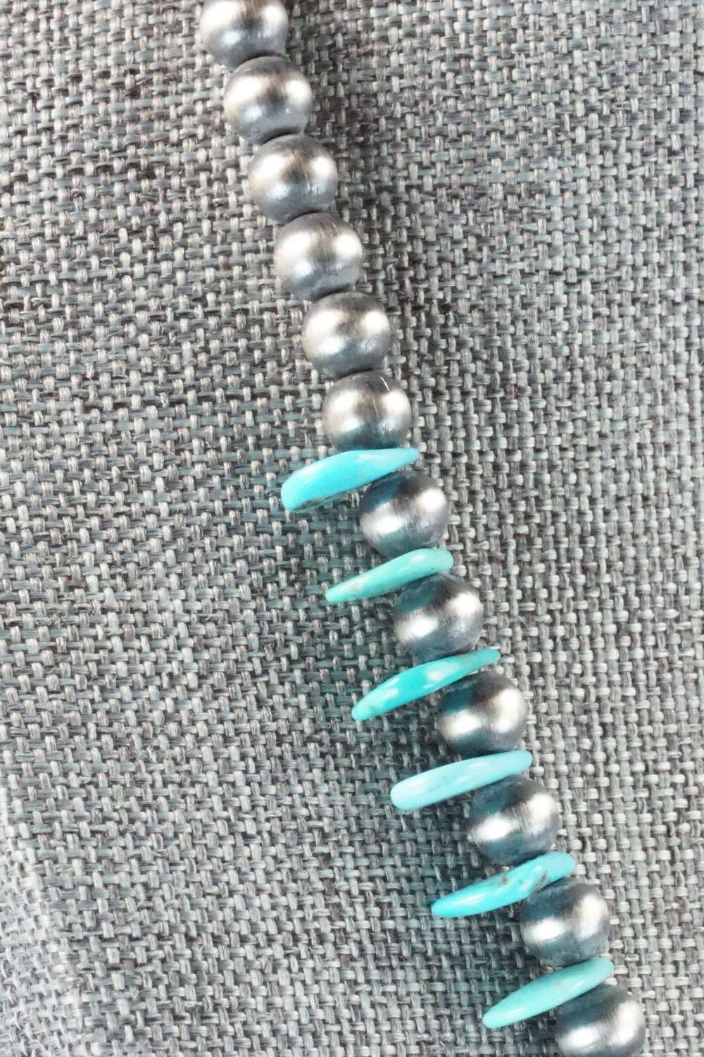 Turquoise & Sterling Silver Necklace - Rita Begay