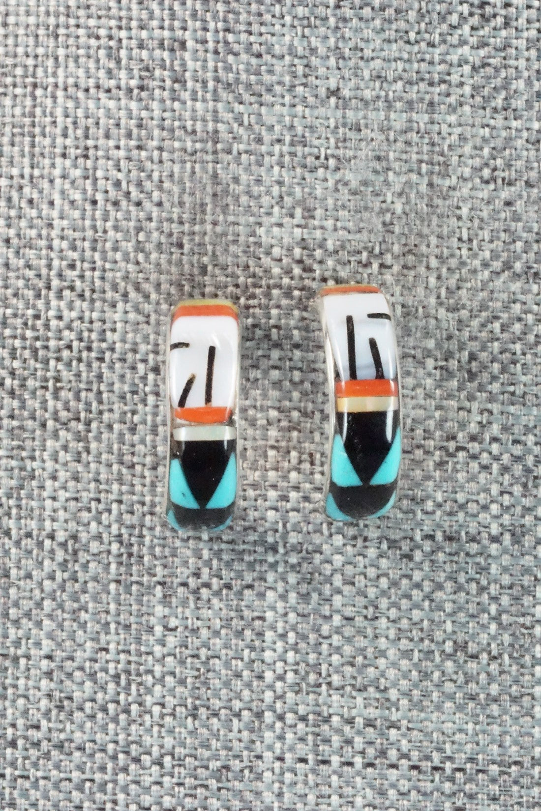 Multi Stone & Sterling Silver Earrings - Melany Booqua