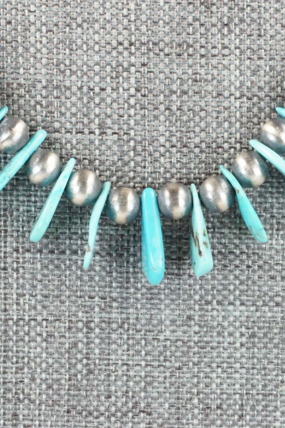 Turquoise & Sterling Silver Necklace - Rita Begay
