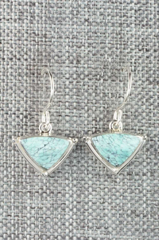 Turquoise & Sterling Silver Earrings - Cathy Webster