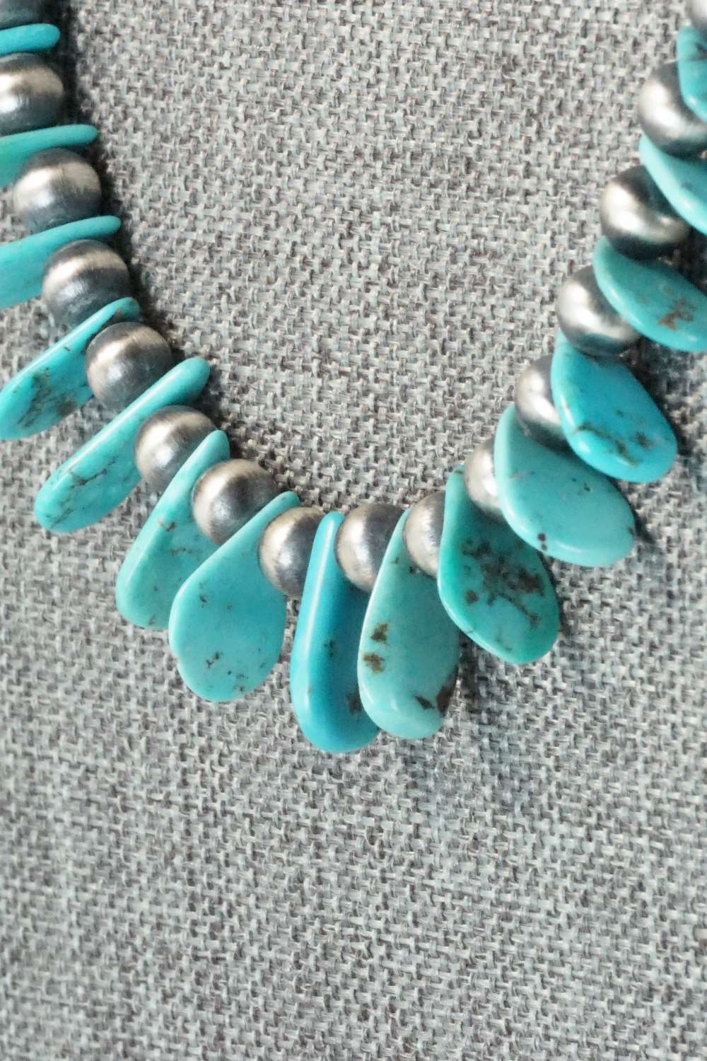 Turquoise & Sterling Silver Necklace - Rita Begay