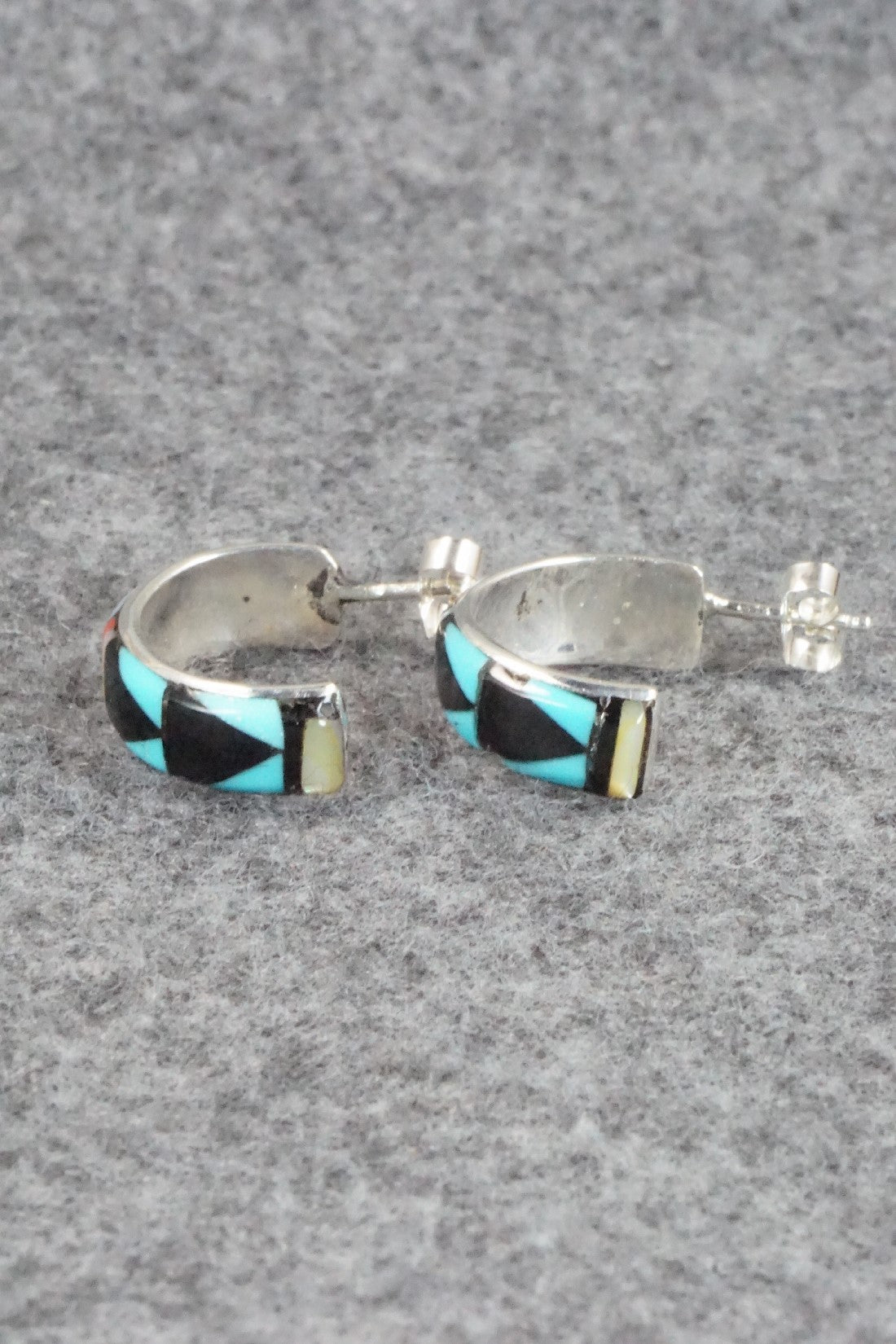 Multi Stone & Sterling Silver Earrings - Melany Booqua