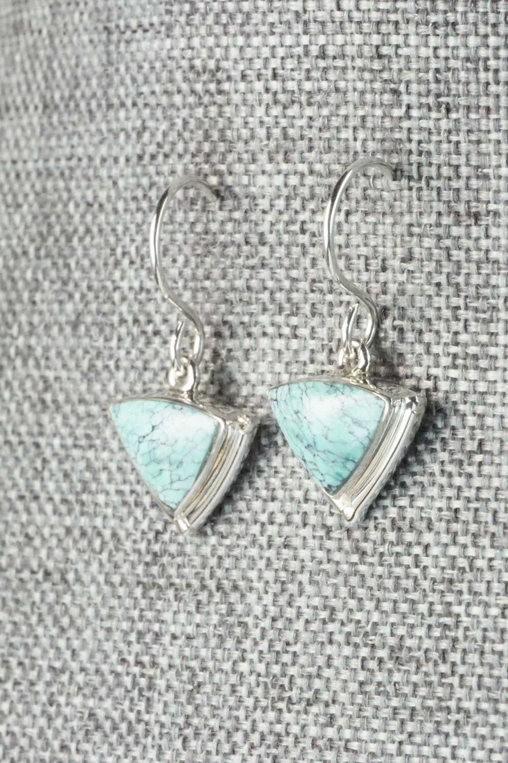 Turquoise & Sterling Silver Earrings - Cathy Webster