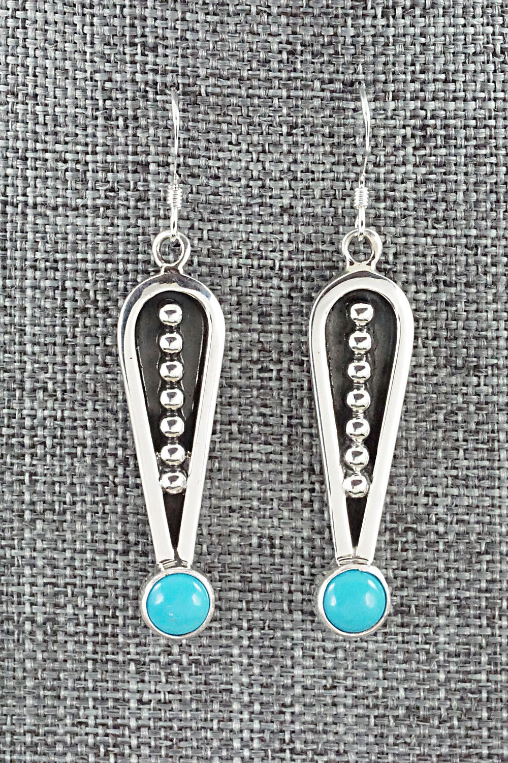 Turquoise & Sterling Silver Necklace and Earrings Set - Jonathan Nez