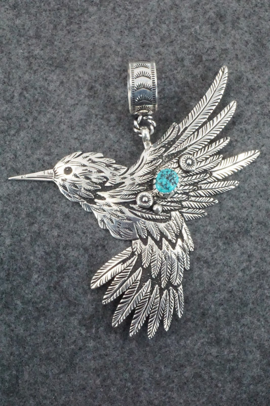 Turquoise & Sterling Silver Pendant - Richard Singer