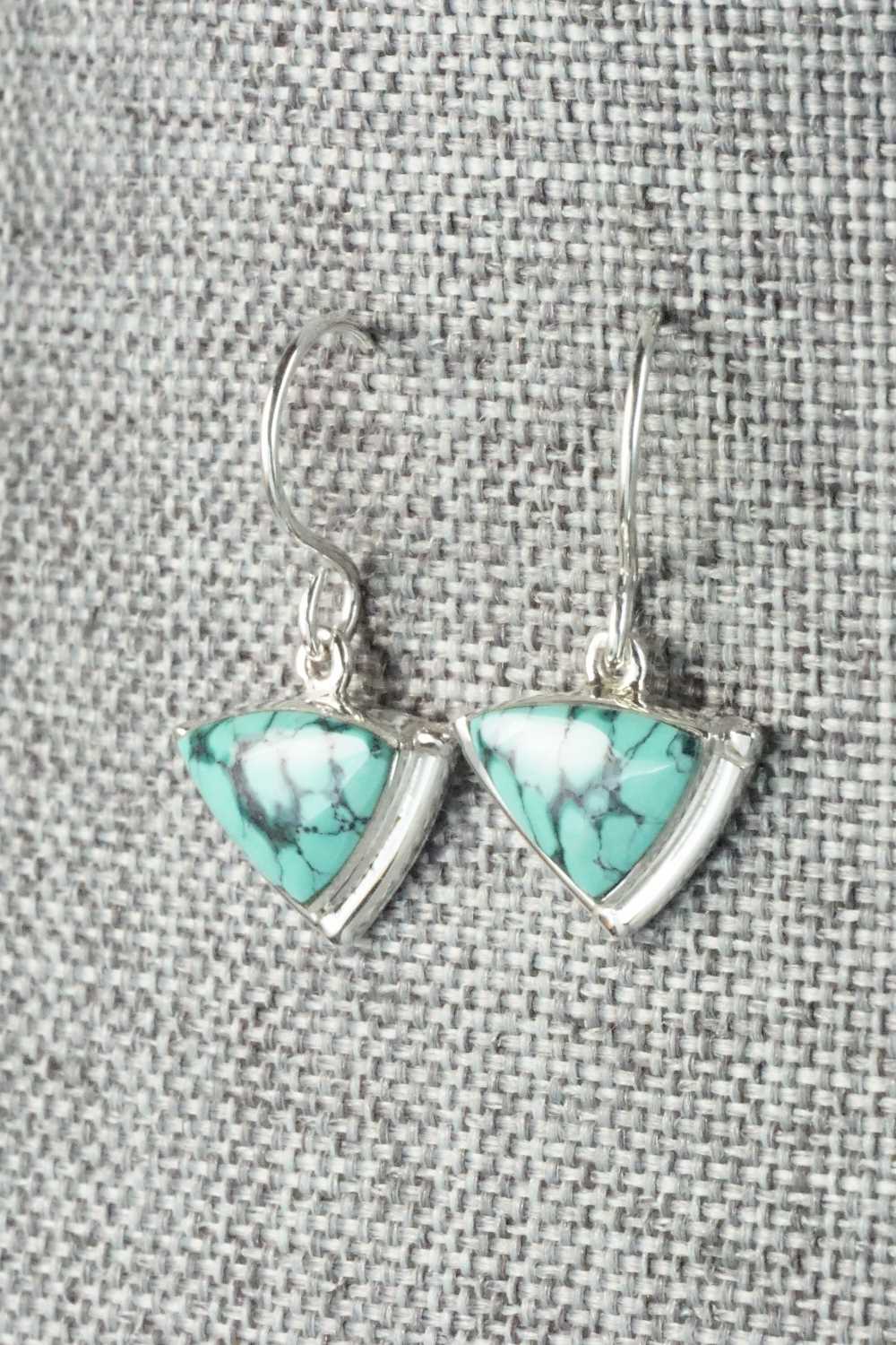 Turquoise & Sterling Silver Earrings - Cathy Webster