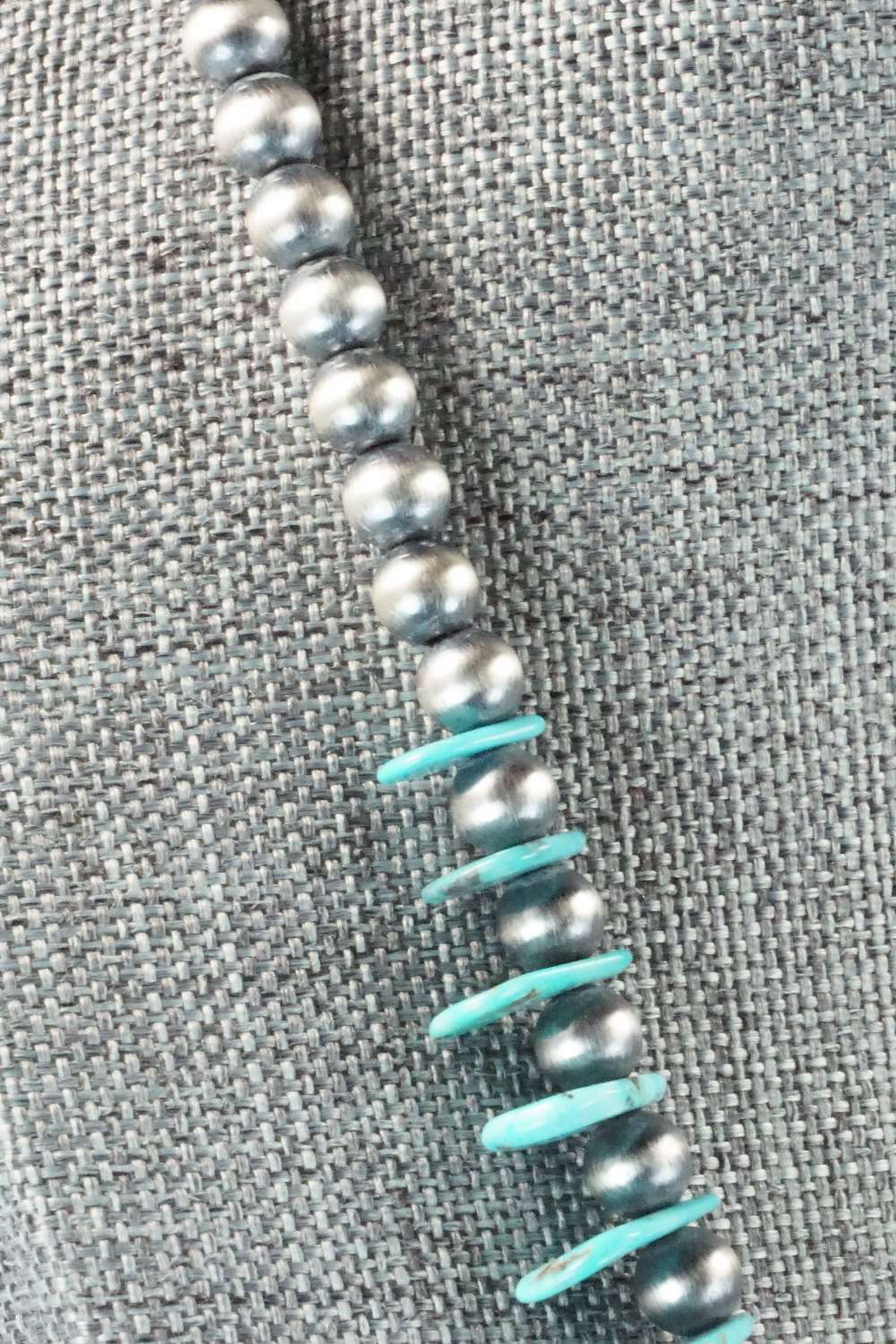 Turquoise & Sterling Silver Necklace - Rita Begay