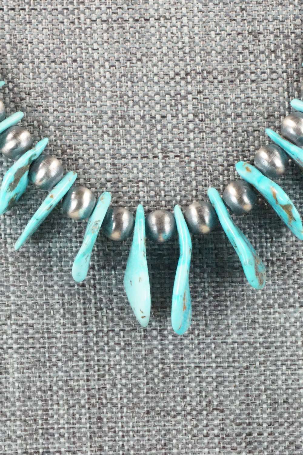 Turquoise & Sterling Silver Necklace - Rita Begay