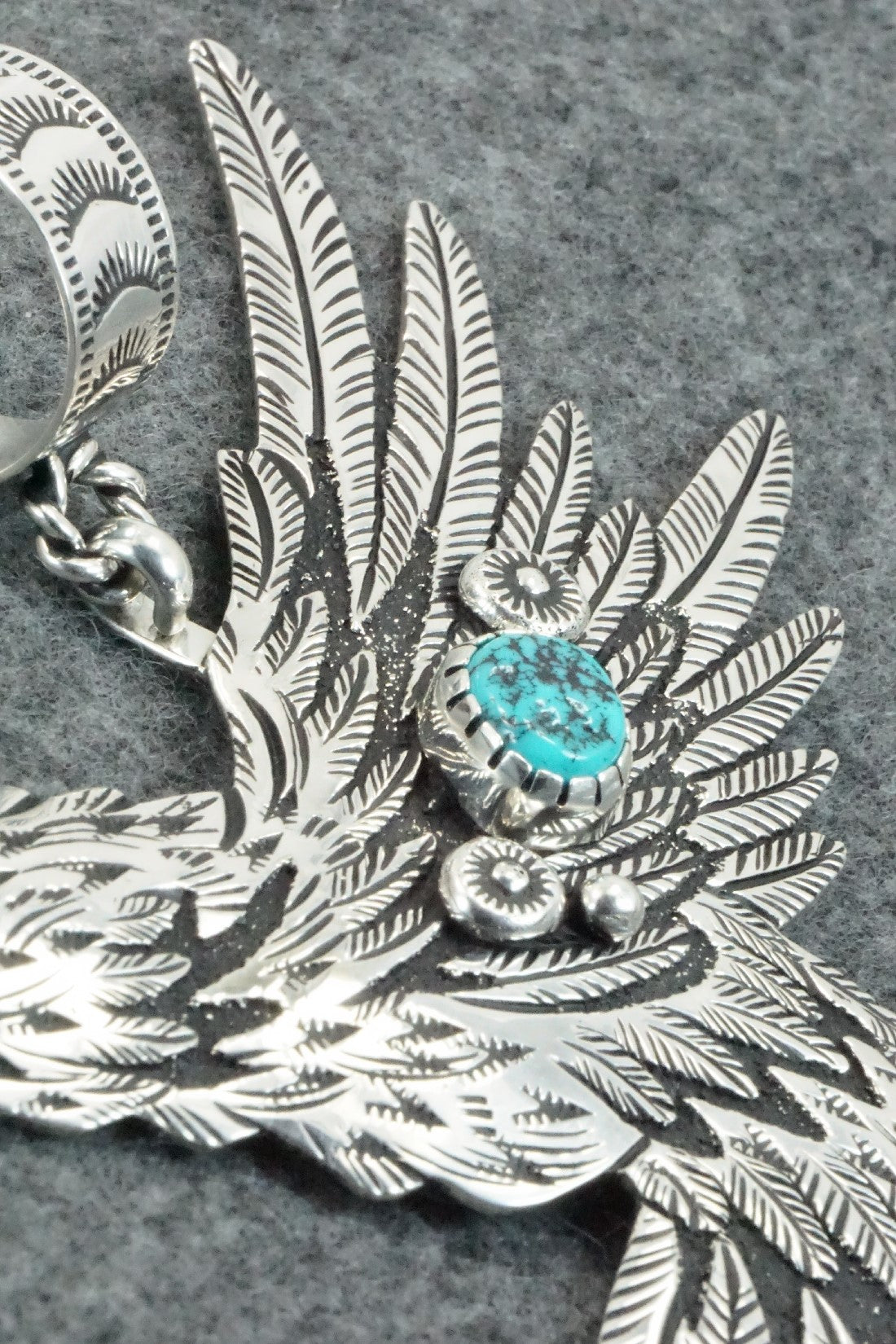 Turquoise & Sterling Silver Pendant - Richard Singer