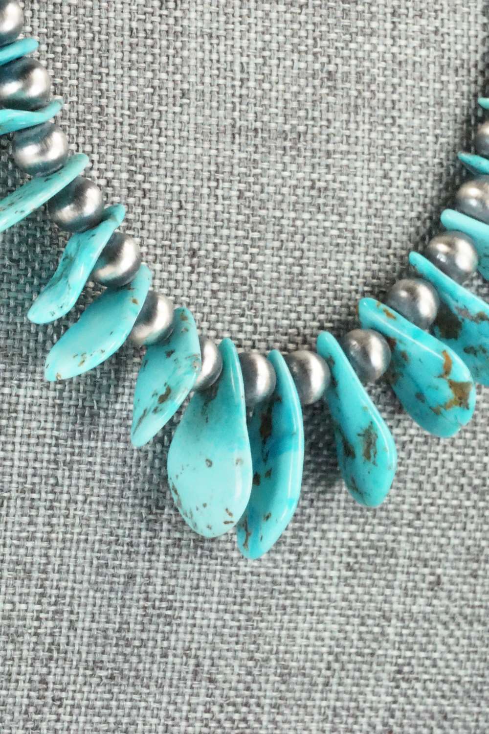 Turquoise & Sterling Silver Necklace - Rita Begay