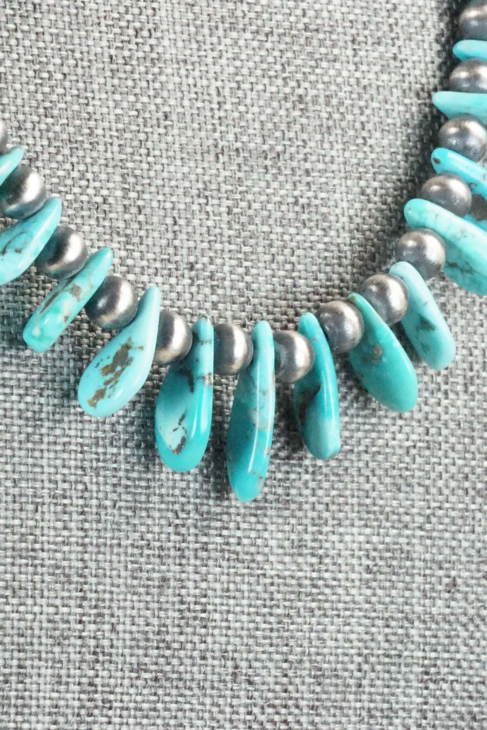 Turquoise & Sterling Silver Necklace - Rita Begay