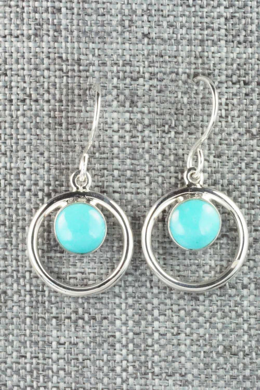 Turquoise & Sterling Silver Earrings - Cathy Webster