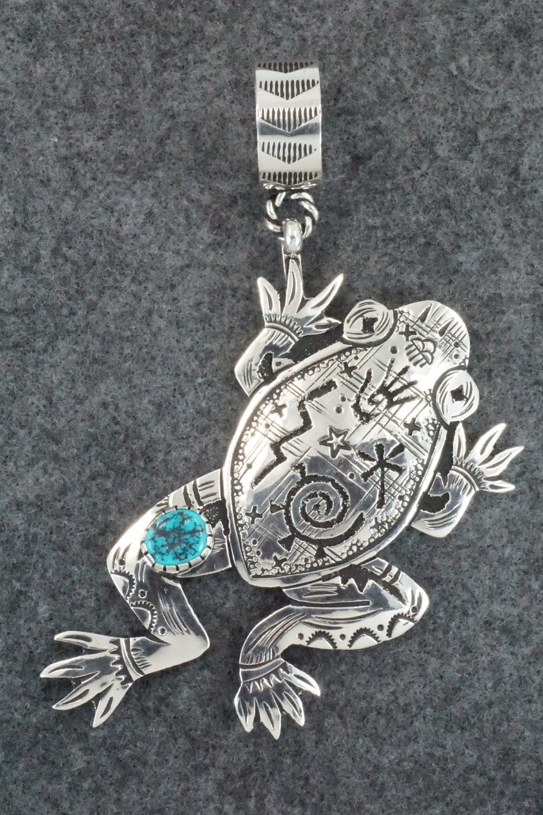 Turquoise & Sterling Silver Pendant - Richard Singer
